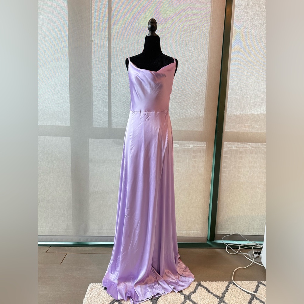 Elegant Lavender Evening Gown